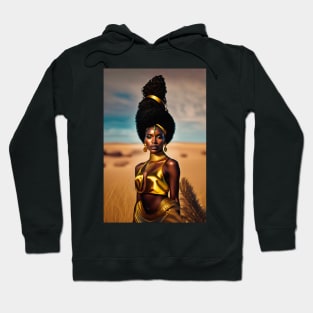 Golden tribal queen 1 Hoodie